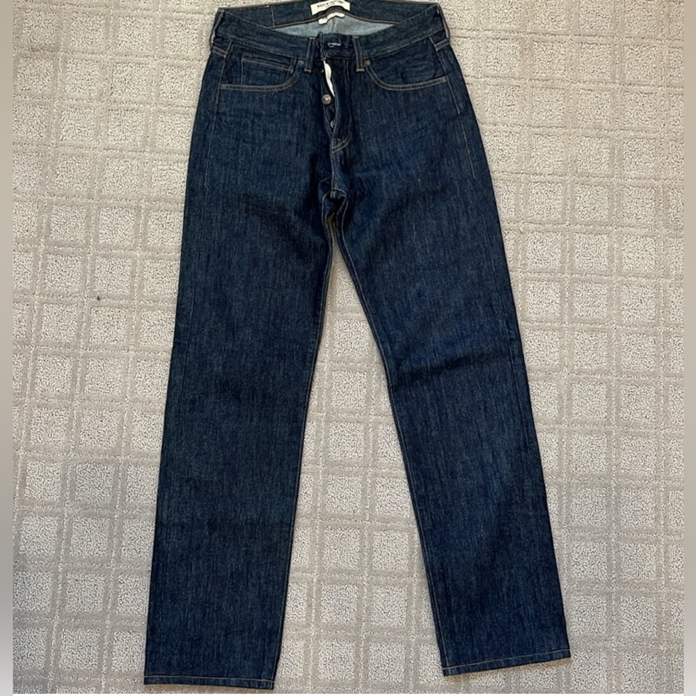 🌟 Levi’s Blue Label Made & Crafted Straight Leg Jeans 30x34 Dark Wash EUC